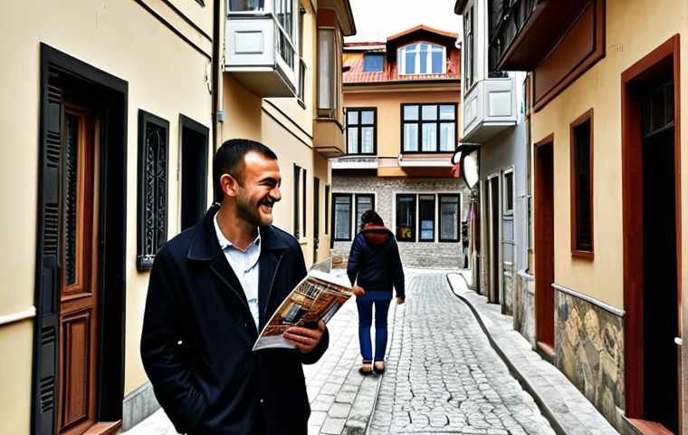**Image Prompt:** "A bustling Istanbul neighborhood street scene. Modern apartment buildings rise alongside traditional Turkish houses. People are walking, shopping, and enjoying cafes. In the foreground, a young couple looks at a real estate brochure with a smile, suggesting they are considering a property investment. Include elements that suggest growth and opportunity, such as construction cranes in the distance."